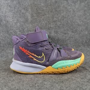 Nike Shoes Kids 13C Kyrie 7 PS Sneakers Basketball Trainer Easy On Strap Purple